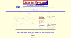 Desktop Screenshot of linkstohave.com
